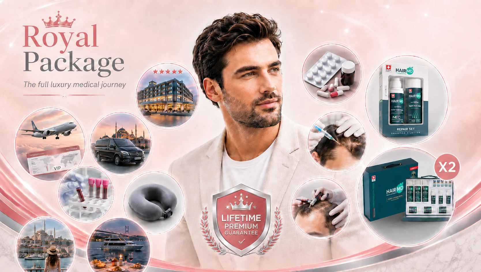 Royal medical tourism package — Reina Clinica