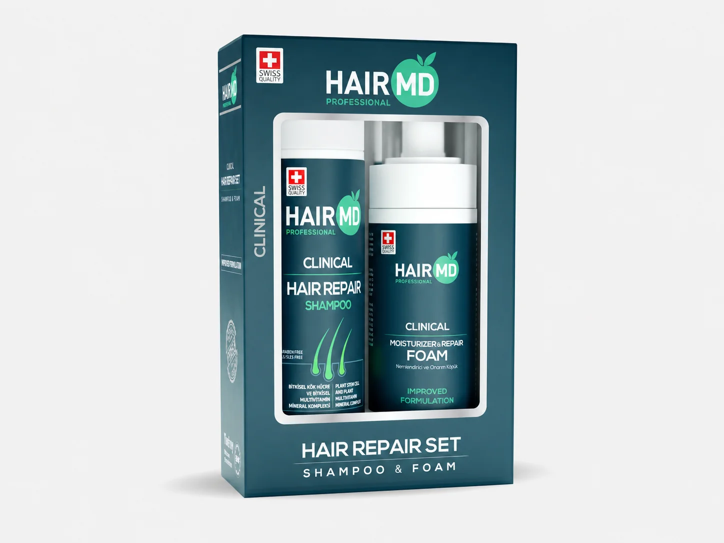 HairMD Clinical Repair Set (Shampoo + Foam)